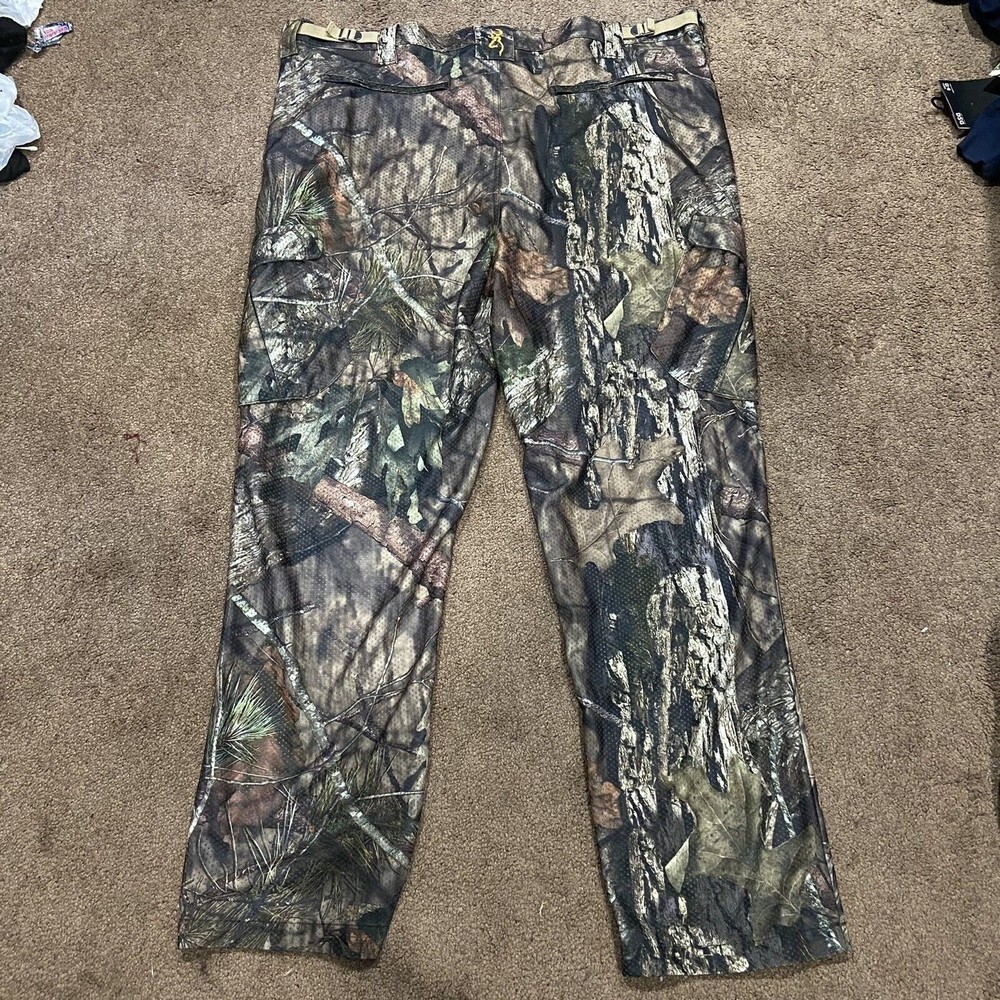 Mens Browning Pants Forest Camo Breathable Hunting Pants Size 3XL - Picture 2 of 7